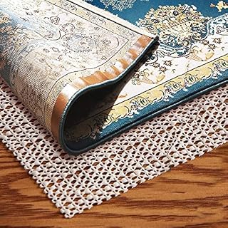 Anti Slip Rug Underlay,Non Slip Rug Underlay,PVC Cuttable Non Slip Mat,Antislippery for Drawers Shelves Tray Carpet, Used on Smooth Surfaces,Hard Floors Rug Gripper,Wooden Floors (150 x 100 cm)