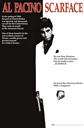 Scarface - Póster de película (estilo regular, Al Pacino Is Tony Montana) (tamaño 24 x 36 pulgadas) (sin marco) disponible en Yaxa Colombia
