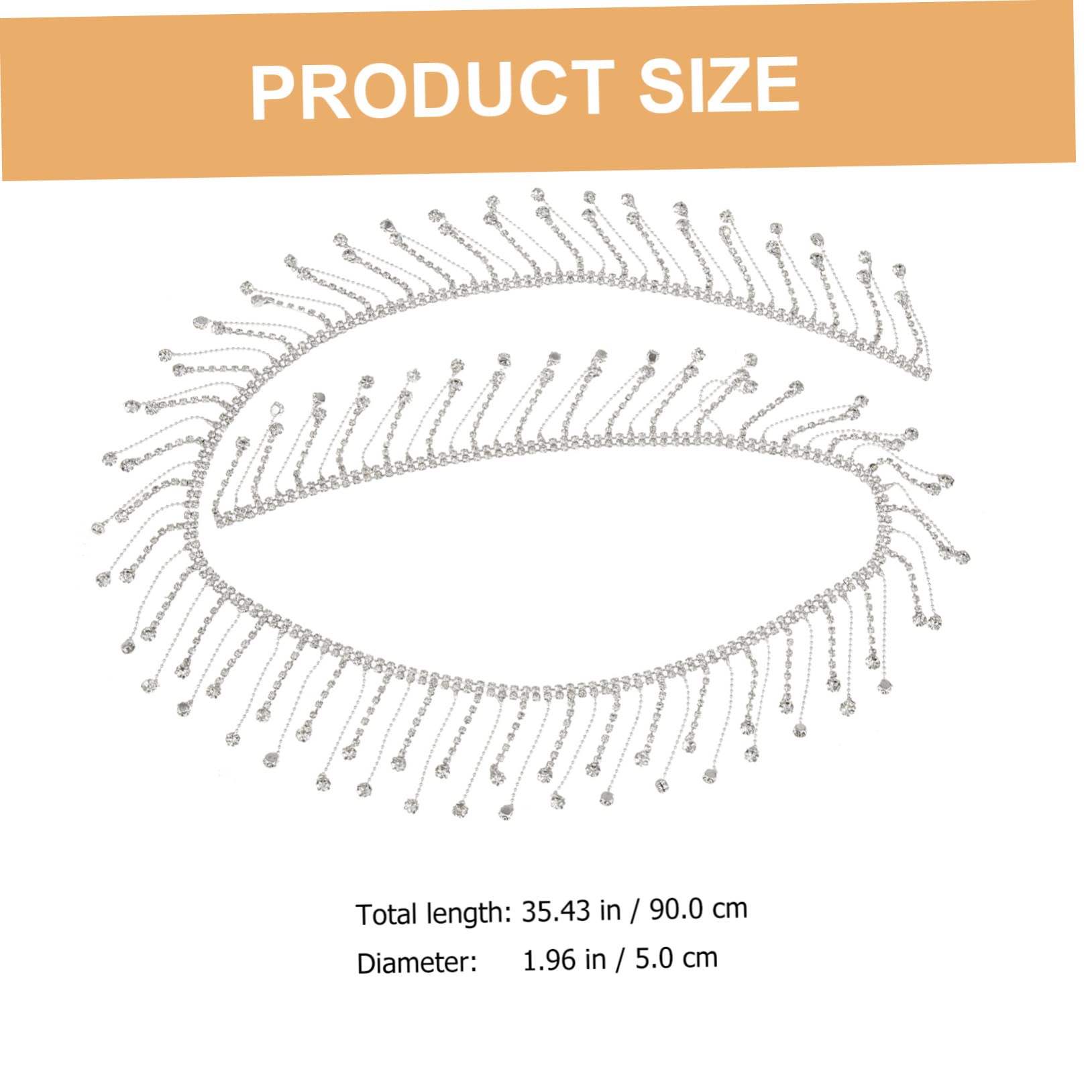 jojofuny 3 Stück Rhinestone Quaste Kette Diy Strassband für Kleidung und Accessoires Breiter Silberner Glitzerfransenbesatz für Hochzeiten Partys und Kreative Projekte