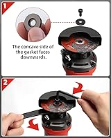 Vista 7 de SHALL Herramienta de corte de alta velocidad de 3 pulgadas, herramienta de corte de metal de 3.5 amperios con 3 piezas de ruedas de corte