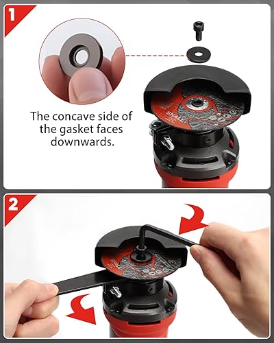 Miniatura 7 de SHALL Herramienta de corte de alta velocidad de 3 pulgadas, herramienta de corte de metal de 3.5 amperios con 3 piezas de ruedas de corte