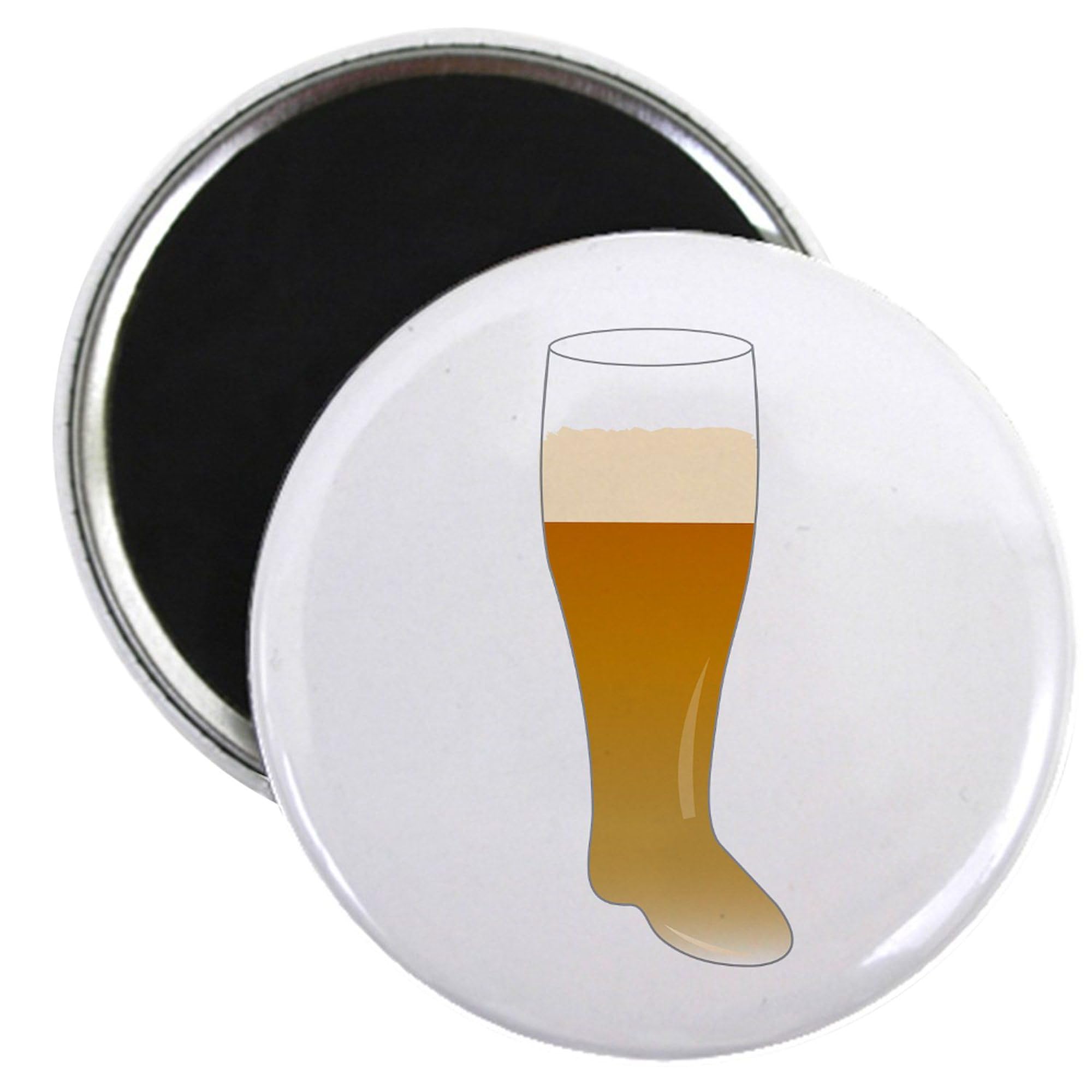 CafePress Beer Fest Boot Magnets 2.25" Round Magnet, Refrigerator Magnet