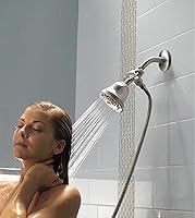 Vista 6 de Corla Brida de brazo de ducha moderna de gran tamaño de 4 pulgadas Placa de cubierta de escudo de repuesto universal (níquel cepillado)