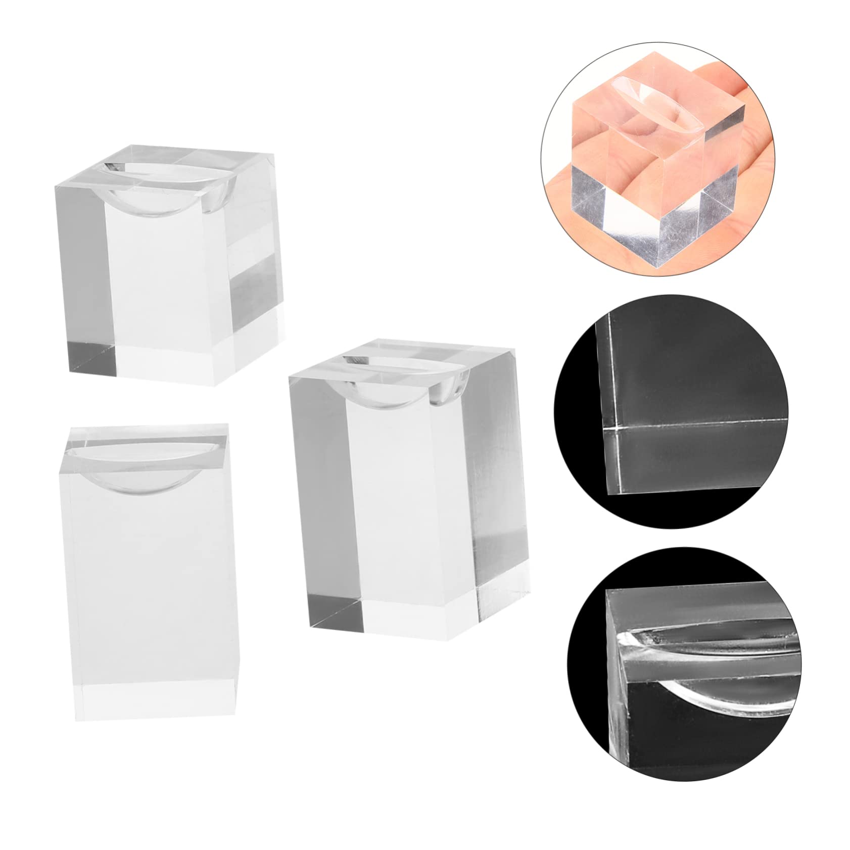 Espositore porta anelli in plexiglass trasparente