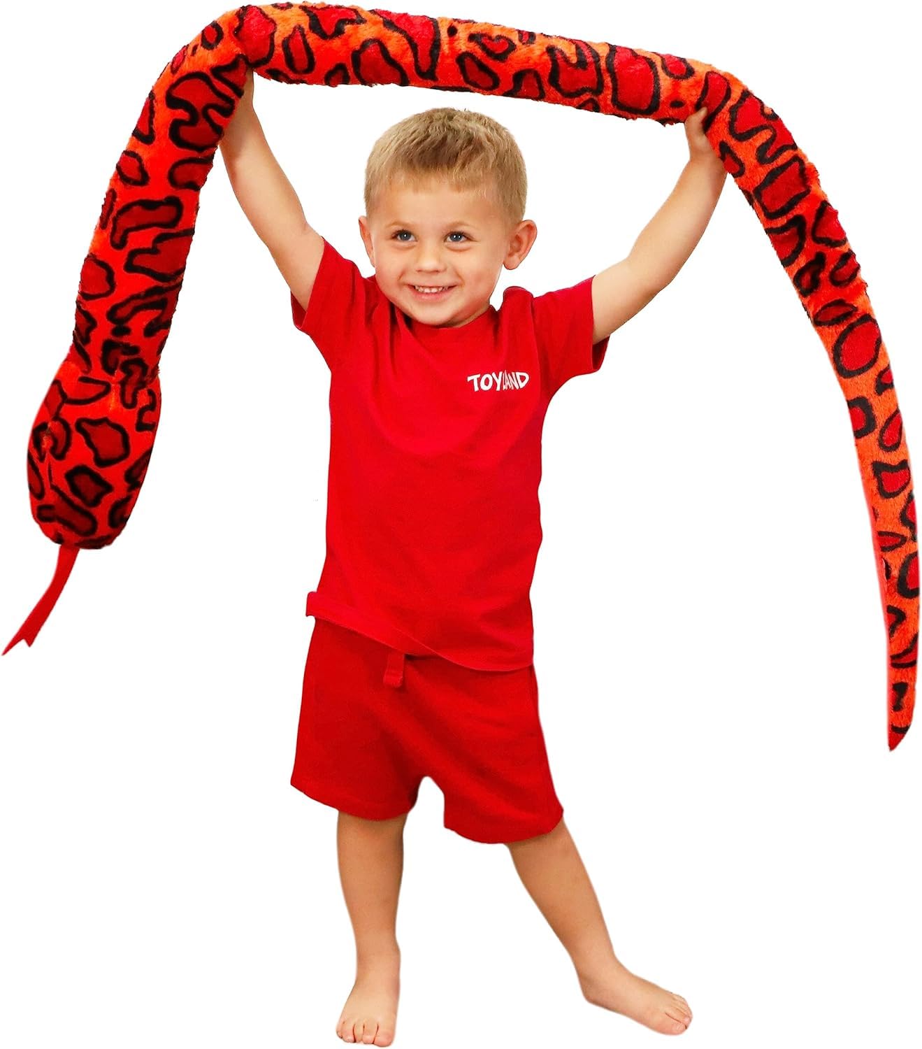 Toyland® 170Cm (5.5Ft) Serpente Peluche Gigante Bicolore - 5 Disegni Assortiti - Peluche Per Bambini-image