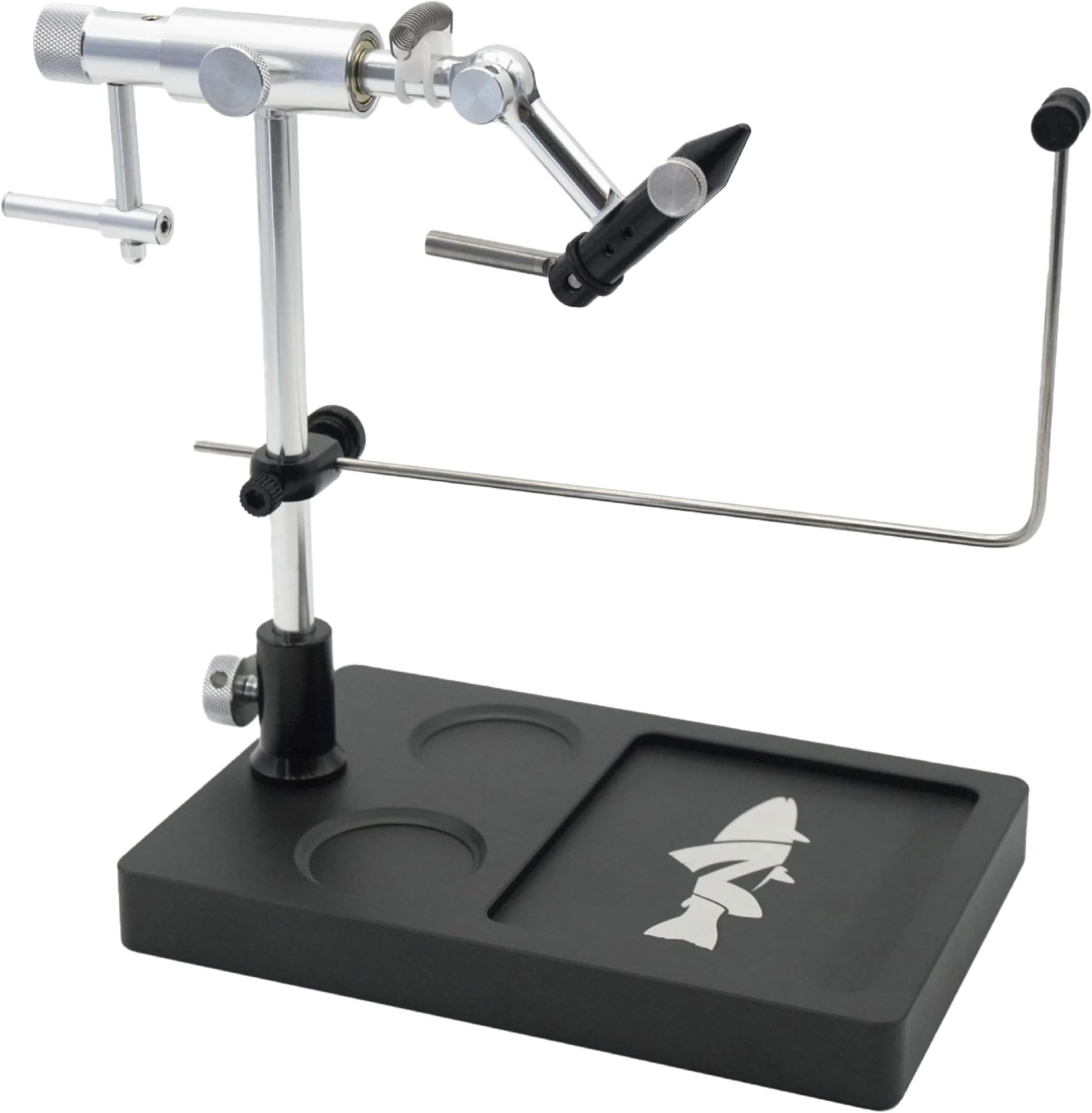 Nirvana V2 Rotary Fly Tying Vise with Travel Base - Now with Improved Jaws, Joints, and More functionality