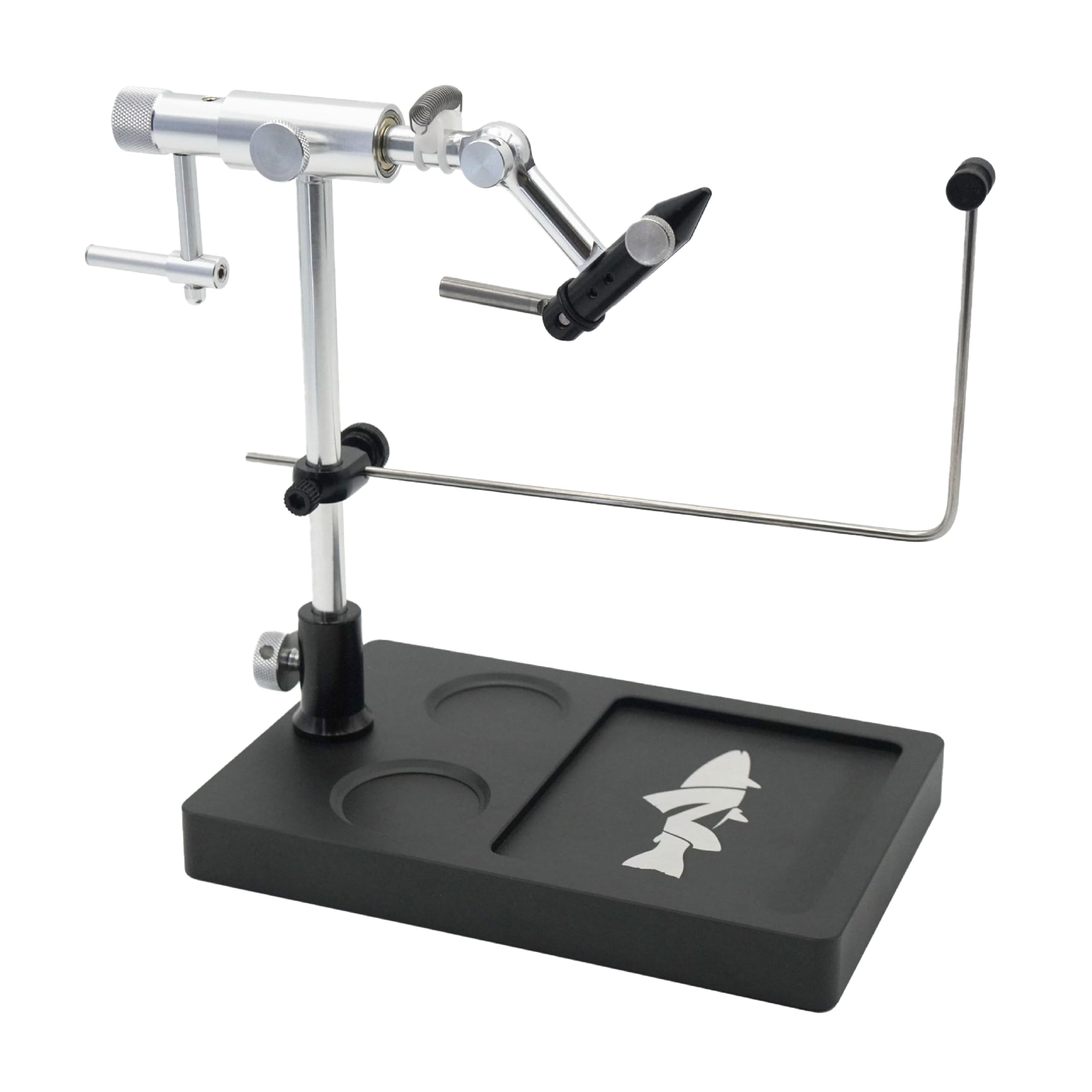 Nirvana V2 Rotary Fly Tying Vise with Travel Base - Now with Improved Jaws, Joints, and More functionality
