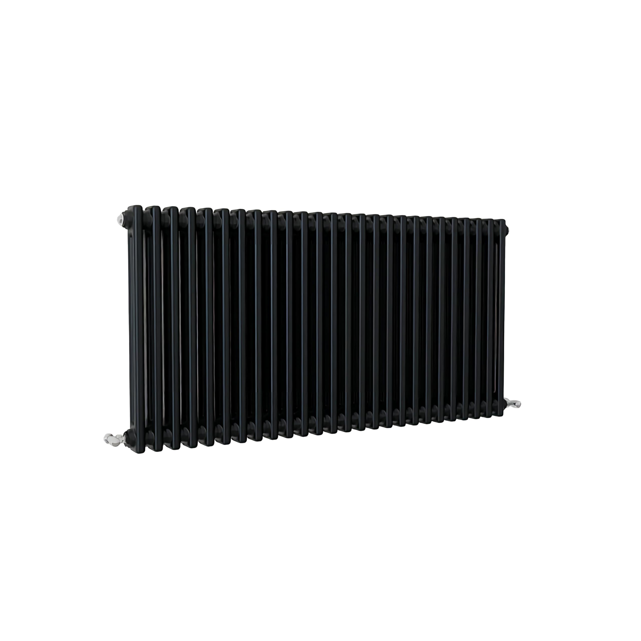SLINE SANITARY Traditional 2 Column Cast Iron Style Radiator Horizontal Black 600x1190mm