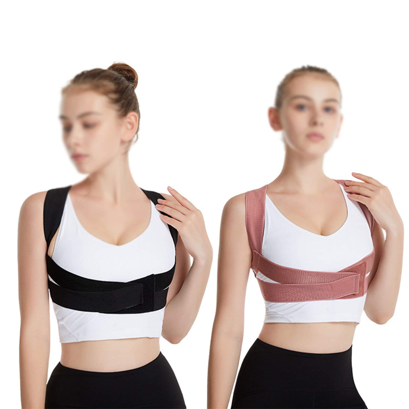 Corrector de Postura Lumbar Lumbar Corrección de Postura Atrás de Apoyo para Hombres para Hombres y niños Mejoran la Mala Postura, Negro, S