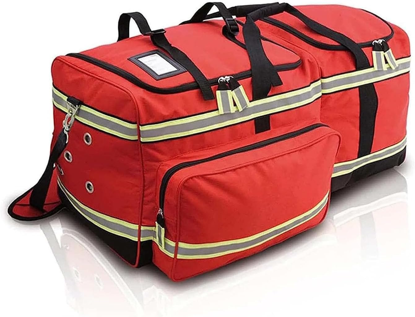 First Aid Kit Bag, Professional Empty Responder, for EMT, Paramedics, Emergency and Fireman's Item Storage(Red)