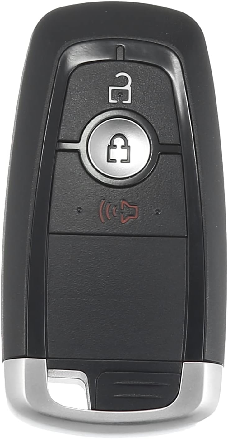 X AUTOHAUX 315MHz M3N-A2C93142300 Replacement Smart Proximity Keyless Entry Remote Key Fob for Ford Ecosport Explorer Edge F150 F250 F350 F450 2018-2022 3 Buttons with Door Key 49 Chip