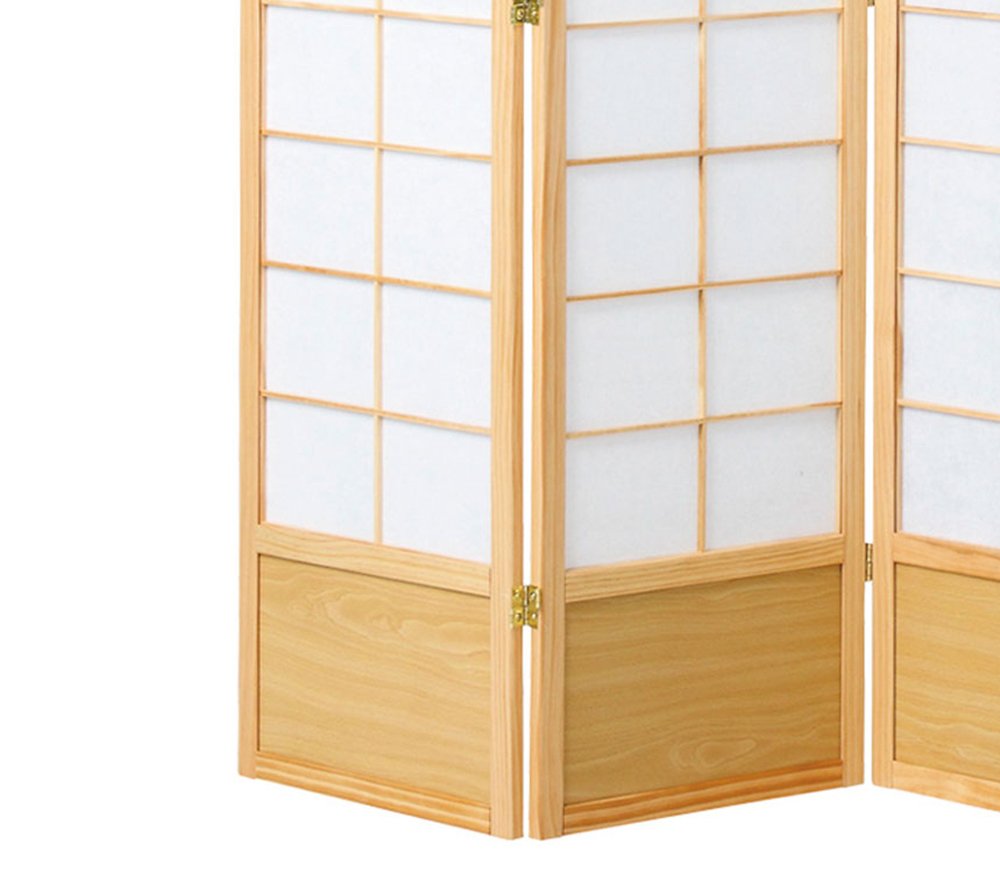 Amazon｜koeki 和風衝立4連 ナチュラル 高さ180cm JP-S180-4(NA