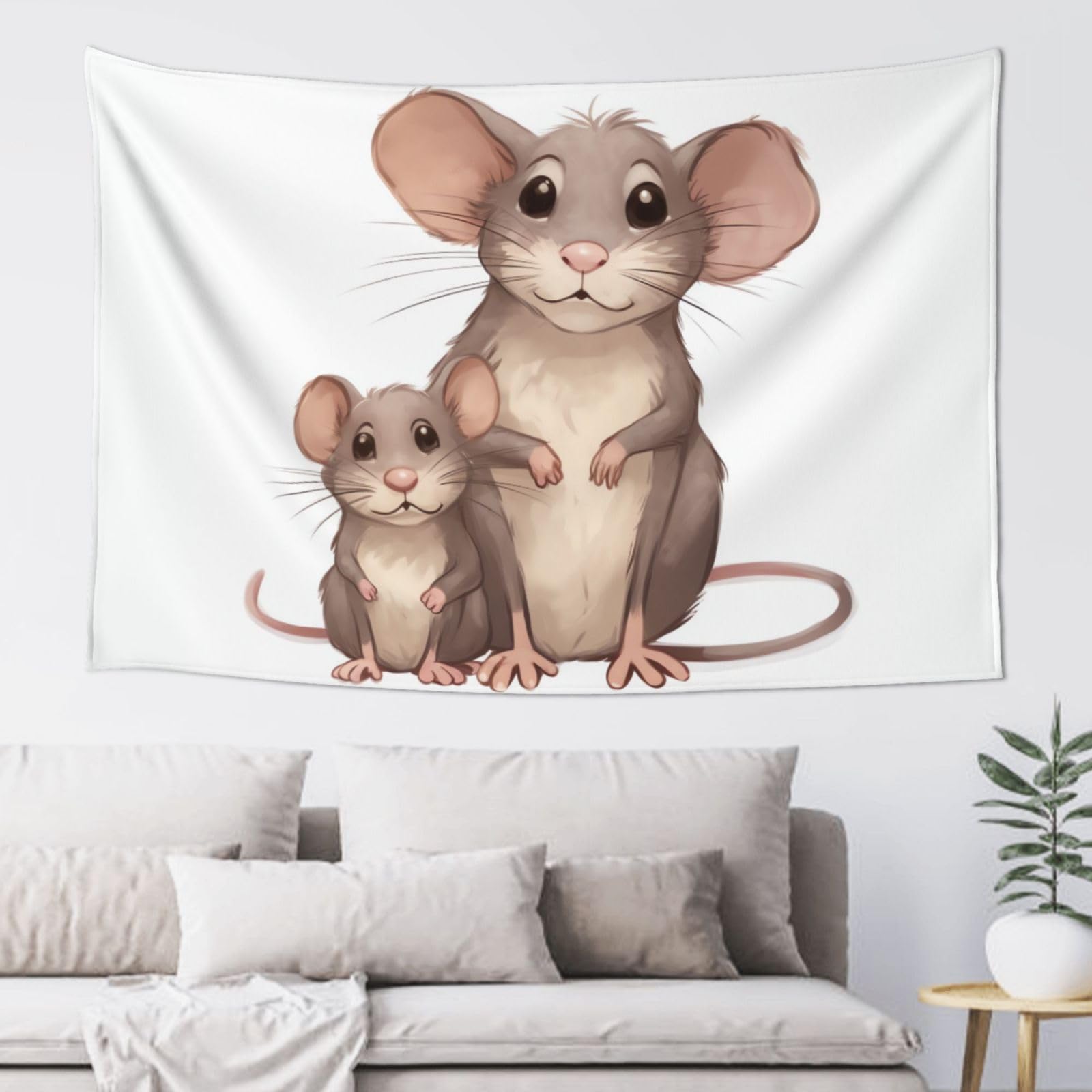 FodPand Rats Tapestry for Bedroom Aesthetic, Wall Hanging Tapestries Art Decor Backdrop Wall Tapestry for Dorm Living Room Funny Poster Party Banner Background 40" X 60"