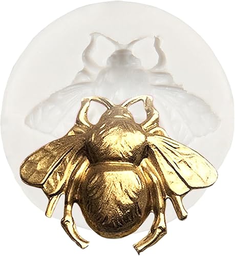 QDMOLDS Molde de silicona de abejorros para fondant de abeja, moldes de caramelo de chocolate para decoración de pasteles, decoración de cupcakes,