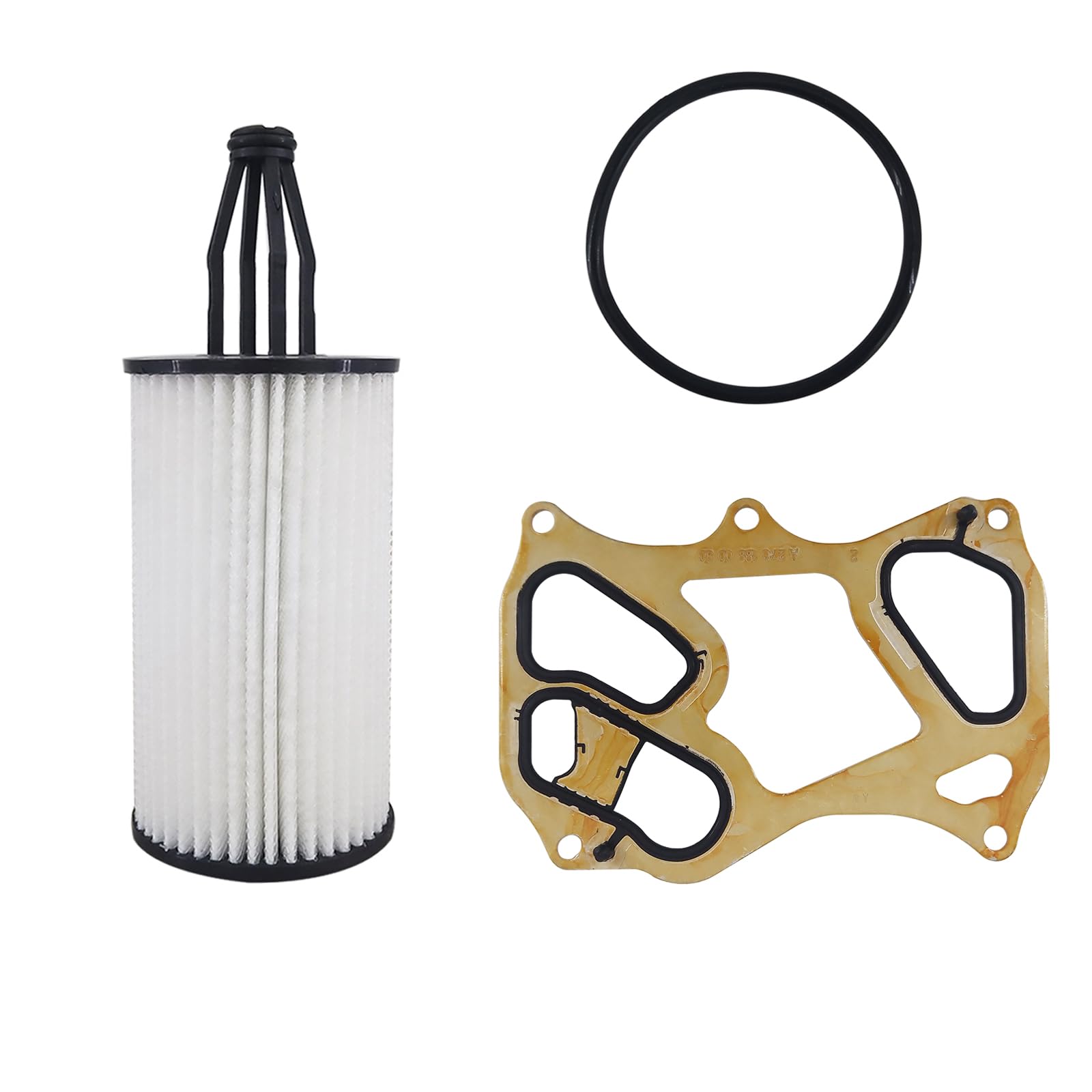 DOVOSO 1Pcs Oil Filter w/O-ring & Oil Cooler Seal Gasket Compatible with for Mercedes-Benz C350 E300 E350 ML350 2012-2015 Replace No. 2761800009 A2761880080