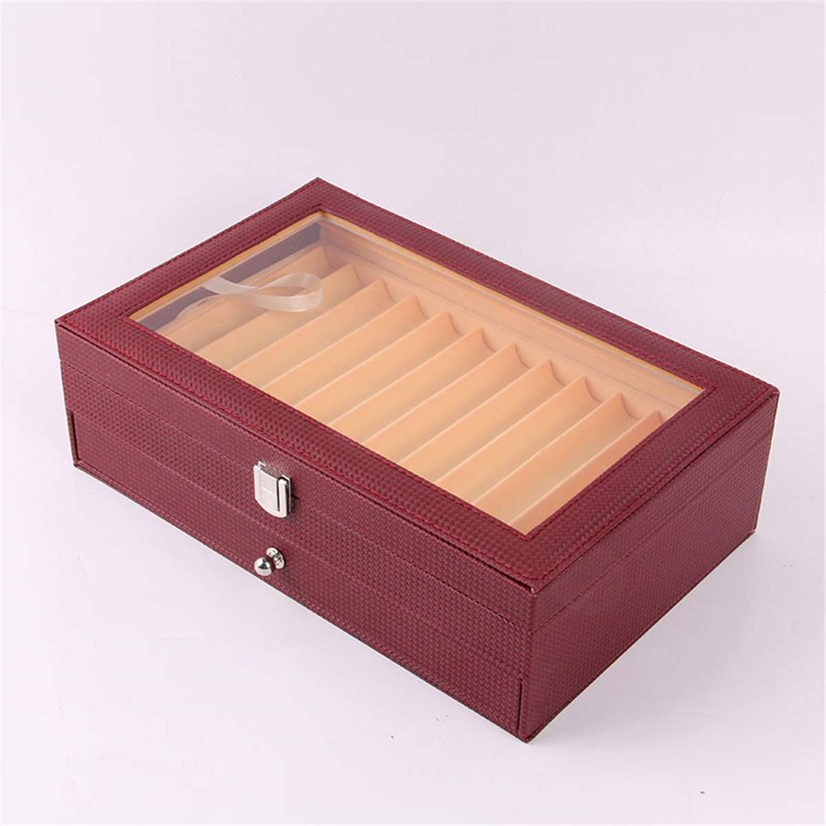 ChaRLes Scatola portaoggetti da 24 contenitori portadocumenti porta penne Scatola portaoggetti da tavolozza penne in pelle organizer - 43.04
