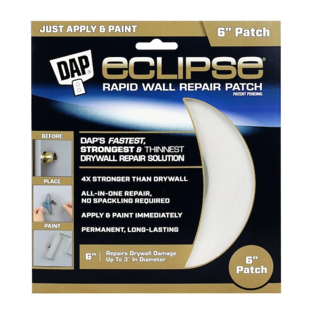 DAP 7079809165 17,982,715,279.1-15.2 cm Eclipse Wall Patch, blanco, 15.2 cm