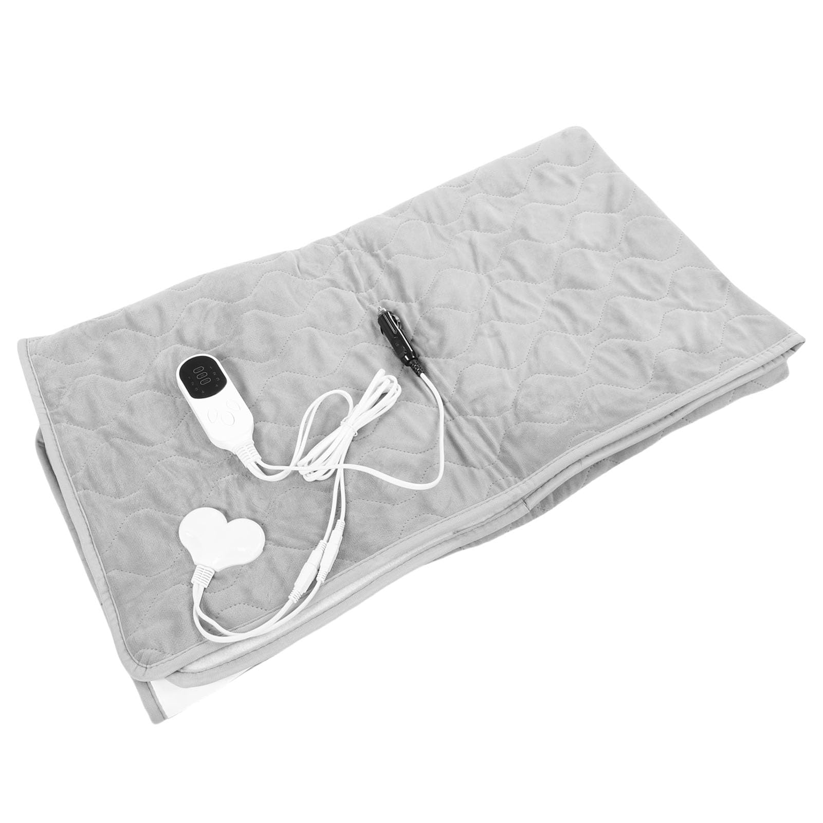 Sxhlseller Coperta Riscaldata per Auto 12V 59,06x47,24 Pollici, Coperta Riscaldante Elettrica con 9 Livelli di Temperatura e 3 Timer per SUV Berlina RV, Attrezzatura da Viaggio Invernale in Morbida