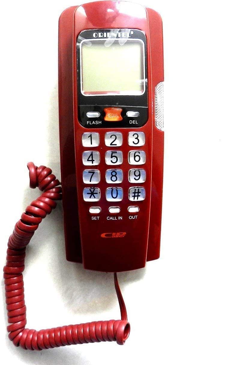 Savpesh Landline Telephone for Office || KX-T555 Corded Caller ID Phone || LAN Wire Fiber Support System Basic Calling Phone for Home & School (Red) (B09JM2HWSD) Amazon Price History, Amazon Price Tracker