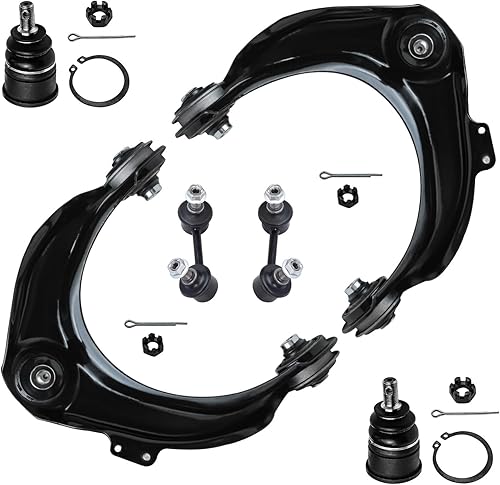 Miniatura 121 de Detroit Axle - Kit de brazos de control delanteros de 6 piezas para Toyota Corolla 2014-2019, 2 brazos de control inferiores con rótulas, 2 varillas