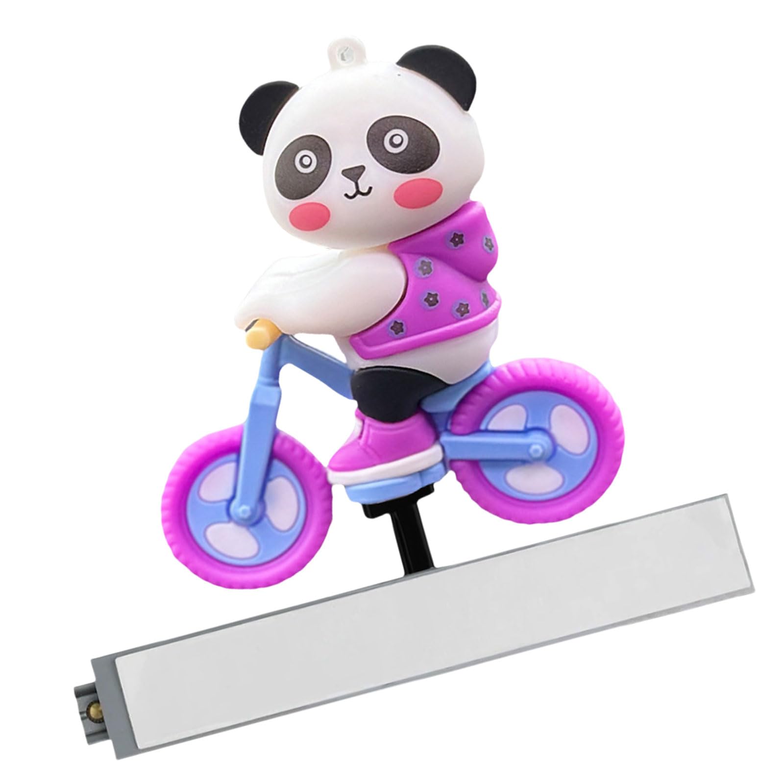 Car Dashboard Decoration Ornaments Funny Sliding Cycling Panda Fashion Interior Ornaments Novelty Animal Dolls Car Hanging Ornament Interior