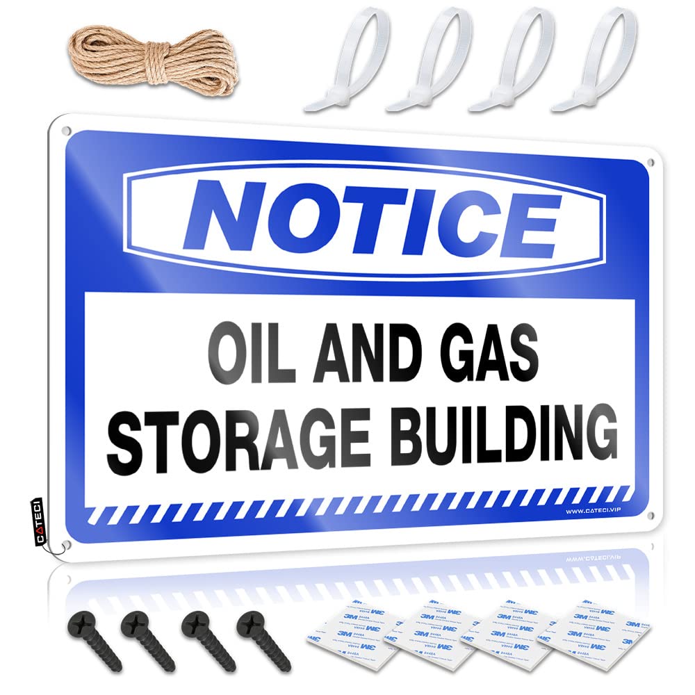 HELIOFORGE Garage Signs Funny Notice Oil And Gas Storage Building Tin Sign Beer Decor Garage Accessories For Man Cave(30X40CM)