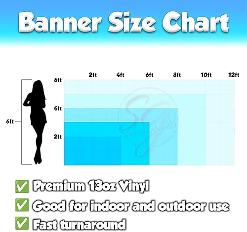 Miniatura 3 de Diseño personalizado  Cartel de vinilo de cualquier tamaño  a todo color  Hecho en Estados Unidos  Negocios, tienda, fiesta de cumpleaños,