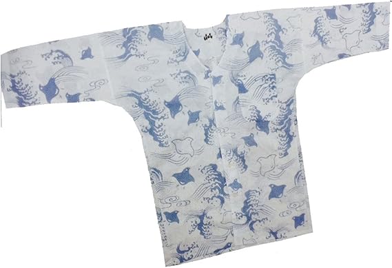 Amazon お祭り 衣装 鯉口シャツ 祭り衣装 粋 祭り シャツ 波ちどり 波 千鳥 ちどり 東京いろは お祭り用品 注染特り衣装 祭岡生地 柄 こいくちシャツ 水色 青 ブルー 男性 メンズ 女性 レディース まつり お祭り 祭り用品 和装下着 通販