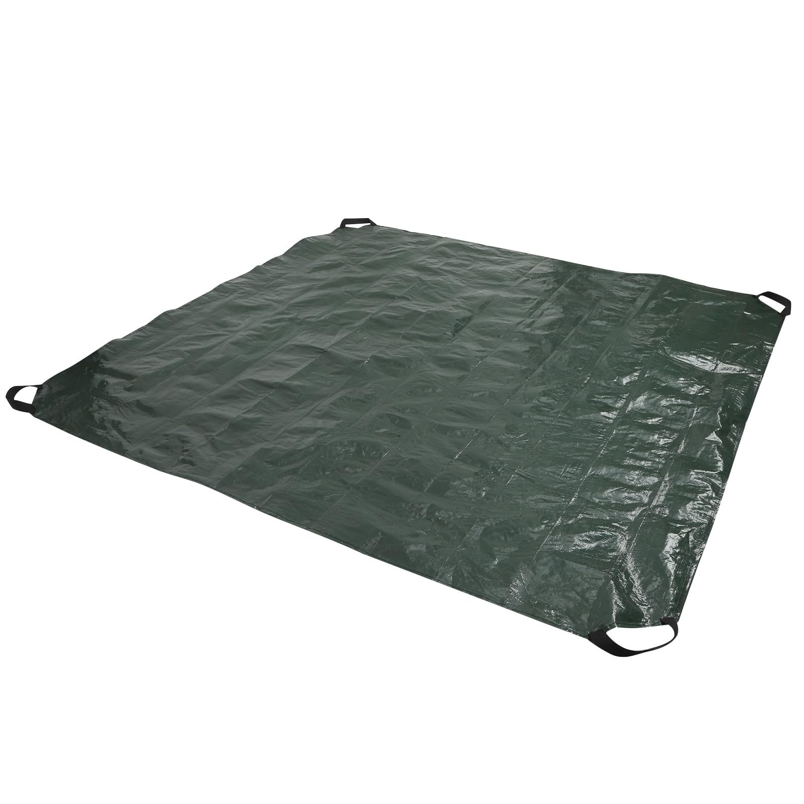 VOSAREA Bâche de Jardin Pliable 198X198 M en Polyéthylène Tissé avec Poignées Paquet de Ramassage des Feuilles Réutilisable Paquet à Déchets de Pelouse pour Jardin Patio et Entretien
