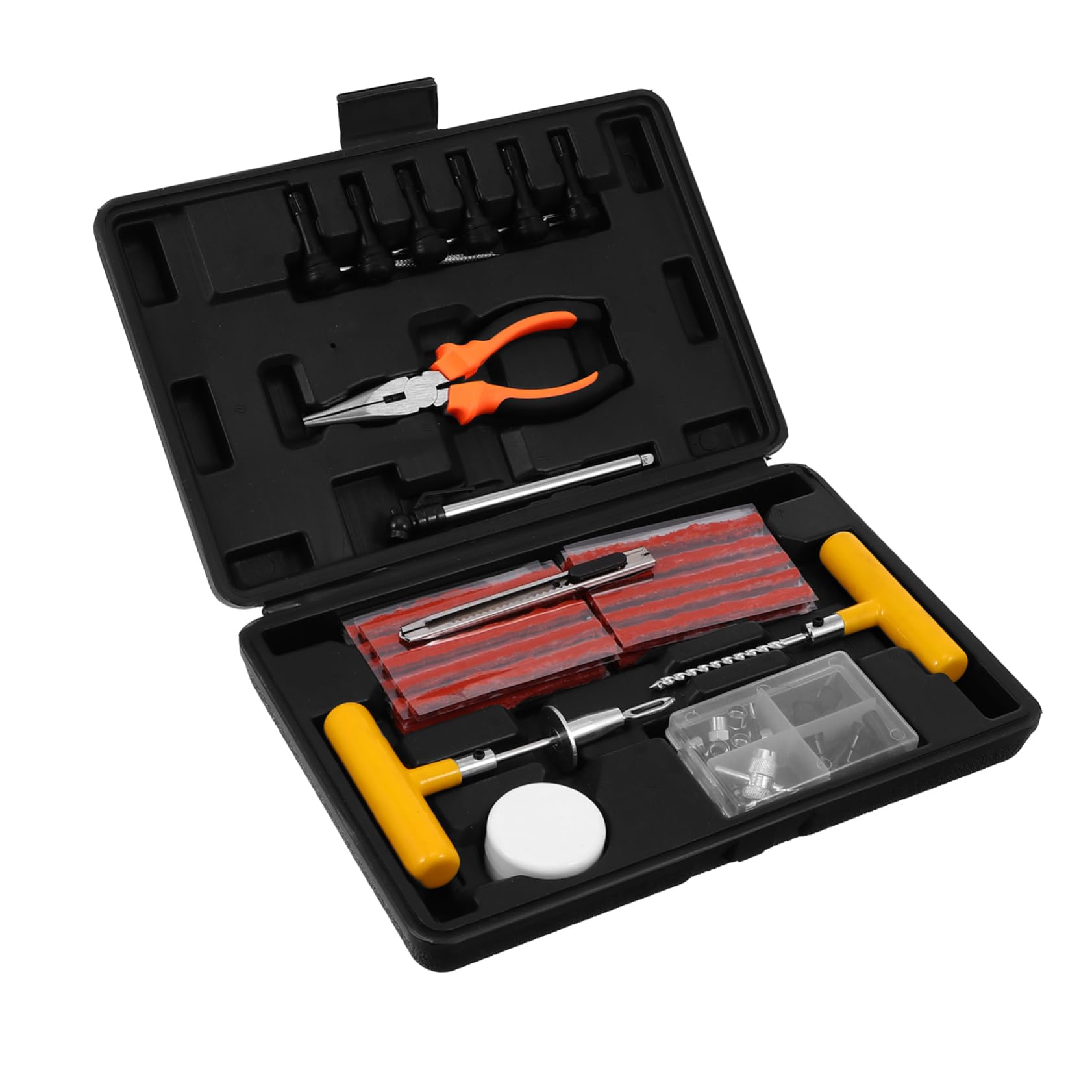 OUNONA 100pcs Tire Repair Kit Patch Tire Tool Tire Fix Car Puncture Accessories Tire Plug Tool Spare Tires Tools Motorcycle Tire Repairing Kit Auto Tire Repair Tool Aluminum Alloy