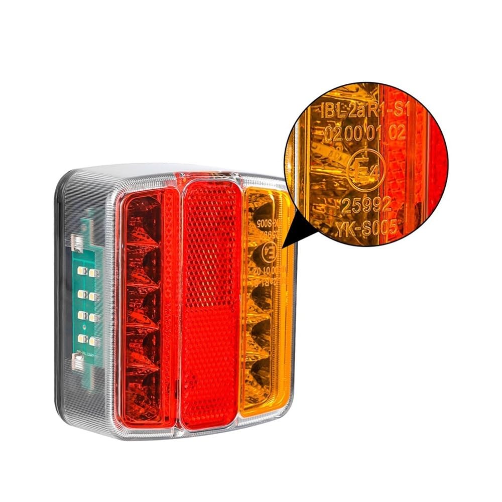 Indicatori Direzione Luci Posteriori Rimorchio A LED Da 2 Pezzi Indicatore Direzione Freno Camion Indicatore Direzione Posteriore Per Camion, Roulotte, Furgone, Barca 12V