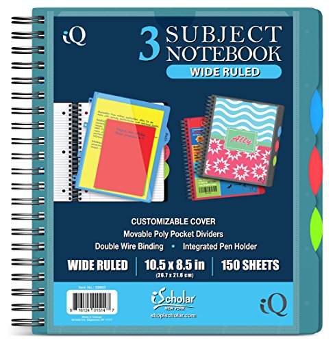 Cahier à spirales IQ 59903 idéal au bureau ou à l'université pour organiser vos idées