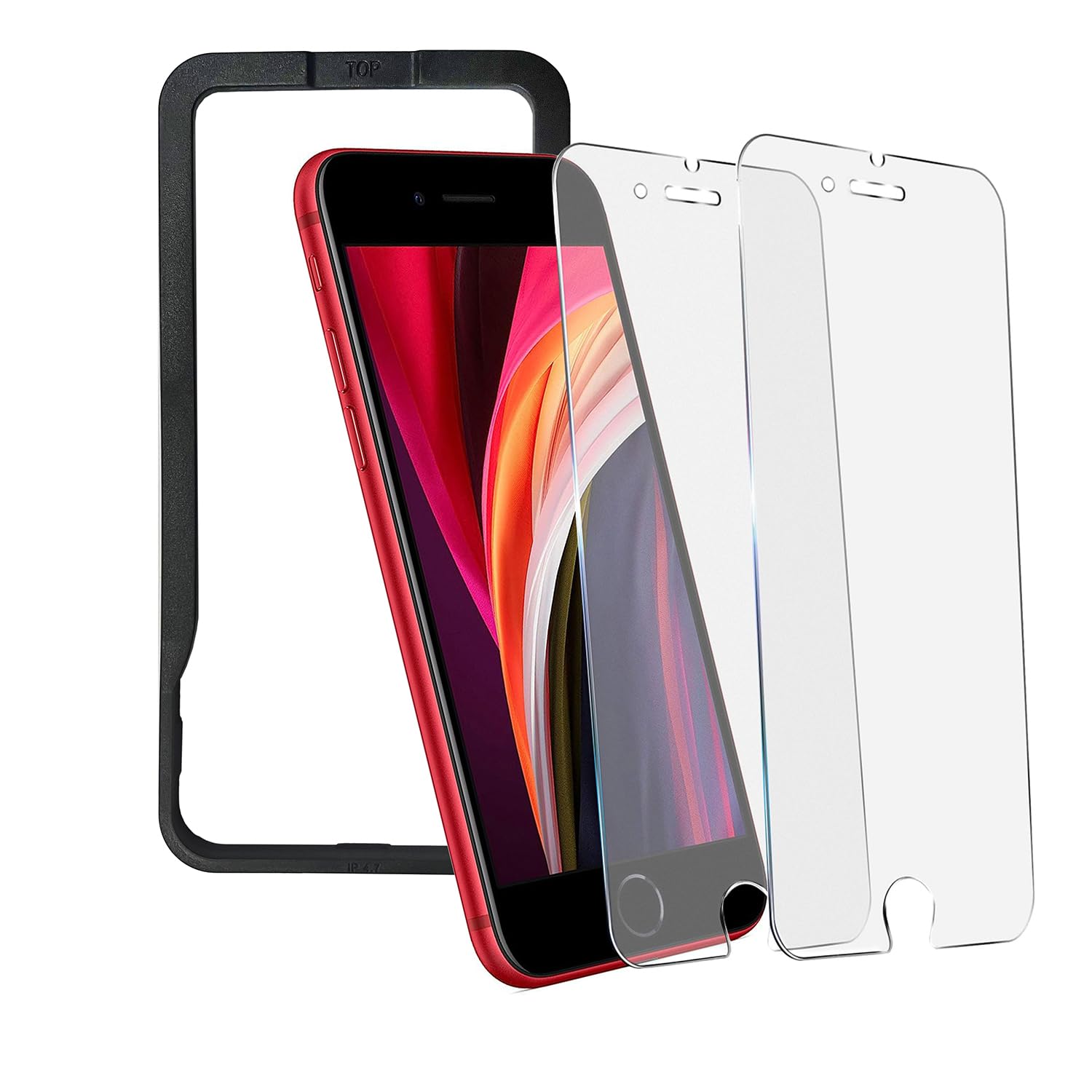 Amazon | 【2枚入り】 ガラスフィルム iPhone SE第3世代 / SE第2世代 