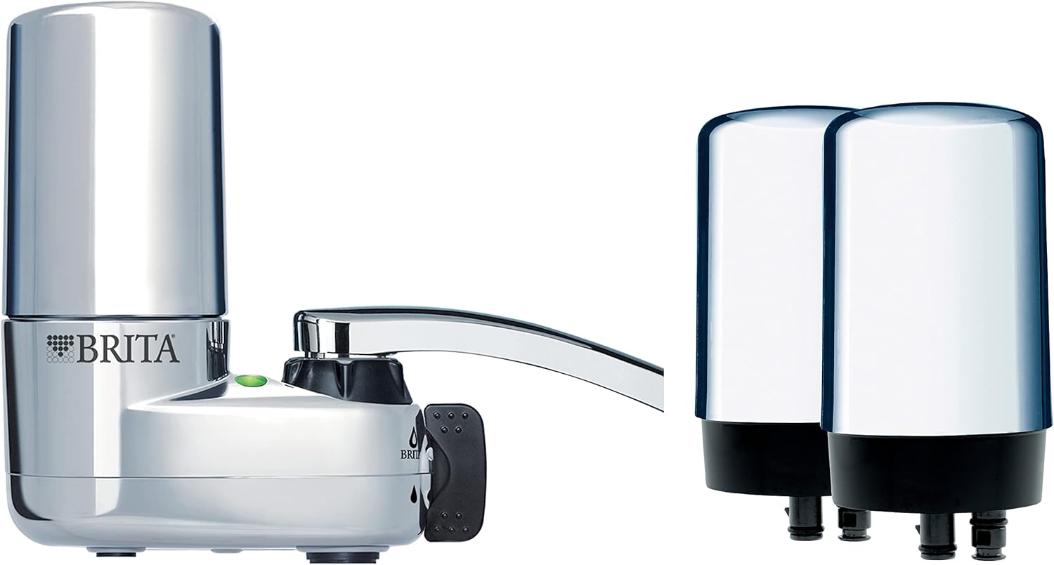 Brita Water Filter for Sink, Faucet Mount Water Filtration System for