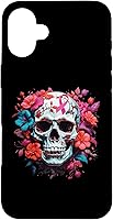 Vista 22 de Breast Cancer Skull Shirt For Women Sugar Skull Pink Ribbon Case for iPhone 16