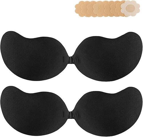 Self Adhesive Strapless Sticky Push up Bras Stick On Backless Breasting Lifting Bra for Women