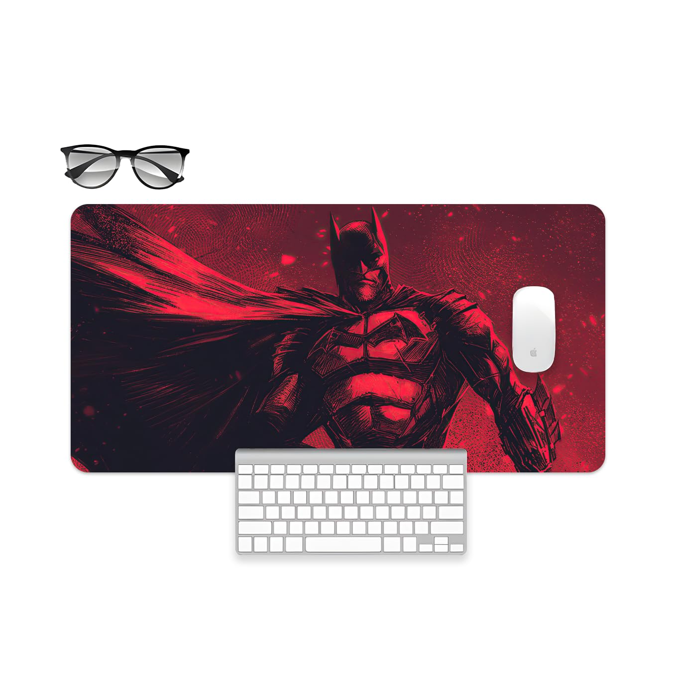 SoulAbiti The Dark Knight Comic Art Mouse Pad - 23.6 x 11 Inches Desk Pad - Gaming and Workstation Mat for Batman Art Fans - Non-Slip Rubber Base - Smooth Surface for Precise Control (B0CL8ZMJ2S) Amazon Price History, Amazon Price Tracker