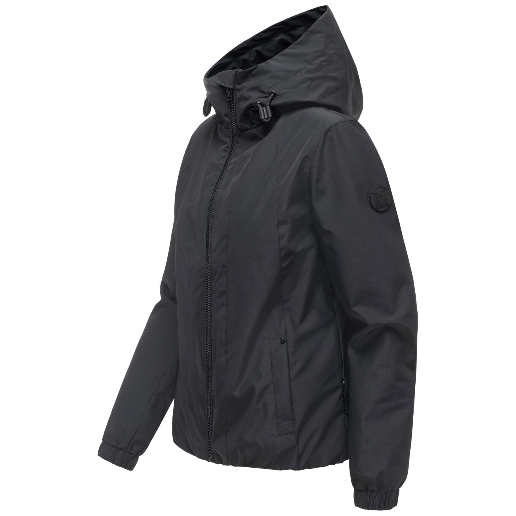 MARIKOO Damen Übergangsjacke (XS-3XL) wasserabweisend, mit Kapuze, 3 Taschen - N134
