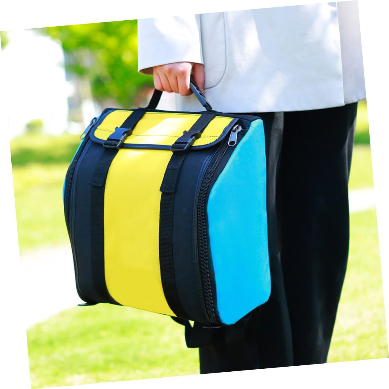 Generic Accordion Bag with Adjustable Backpack Straps Comfortable Handle Portable Musical Instrument Case Key Accordion with Padded Anti-slip Design