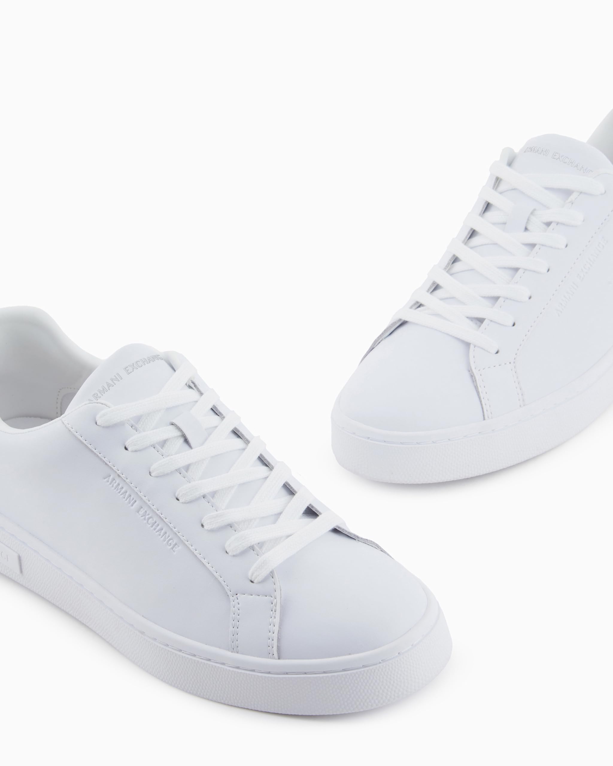 Armani Exchange Scarpe da Ginnastica in Pelle Bianca