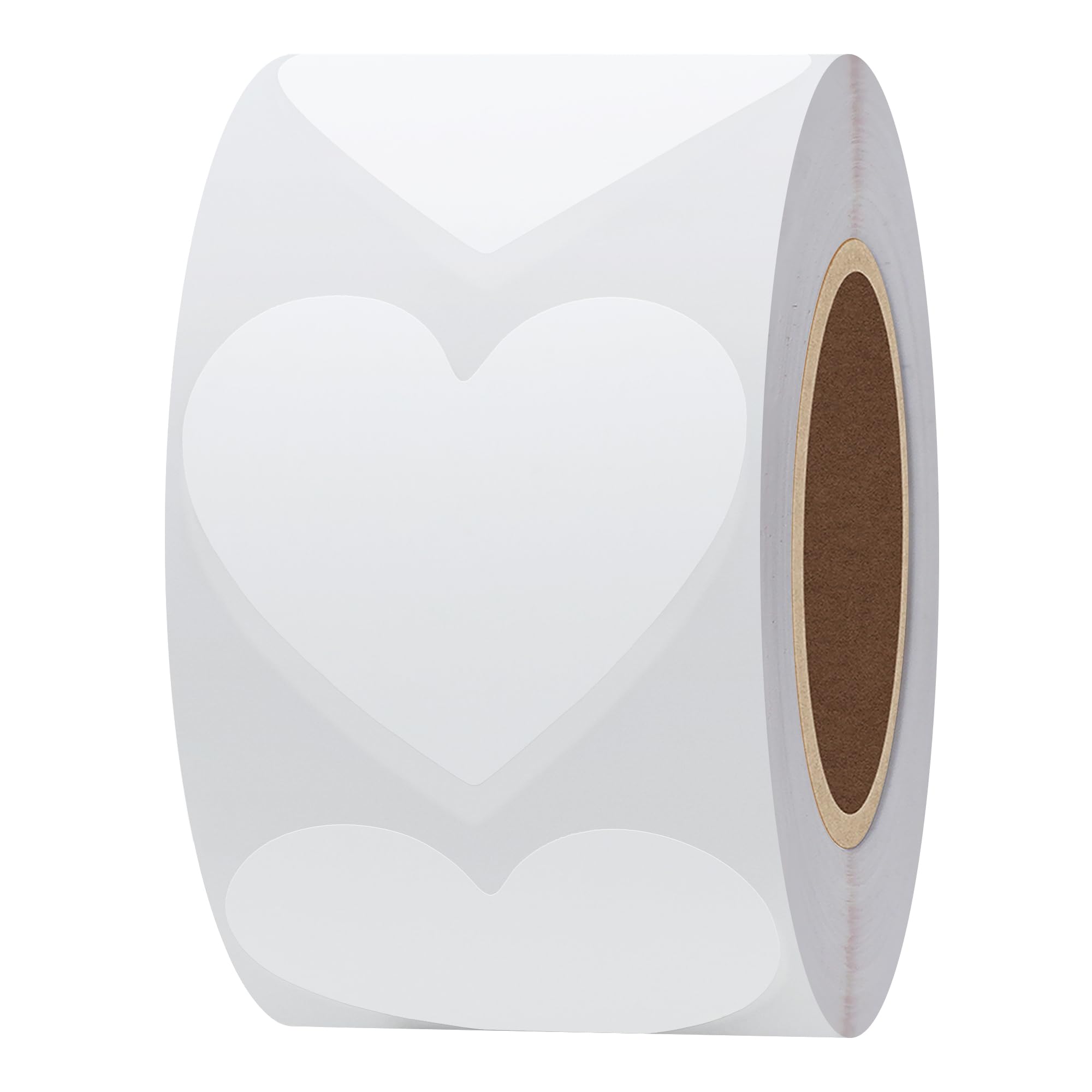 Hylabelest Color Coding Dot Love Shape Labels 38mm Love Heart White Stickers