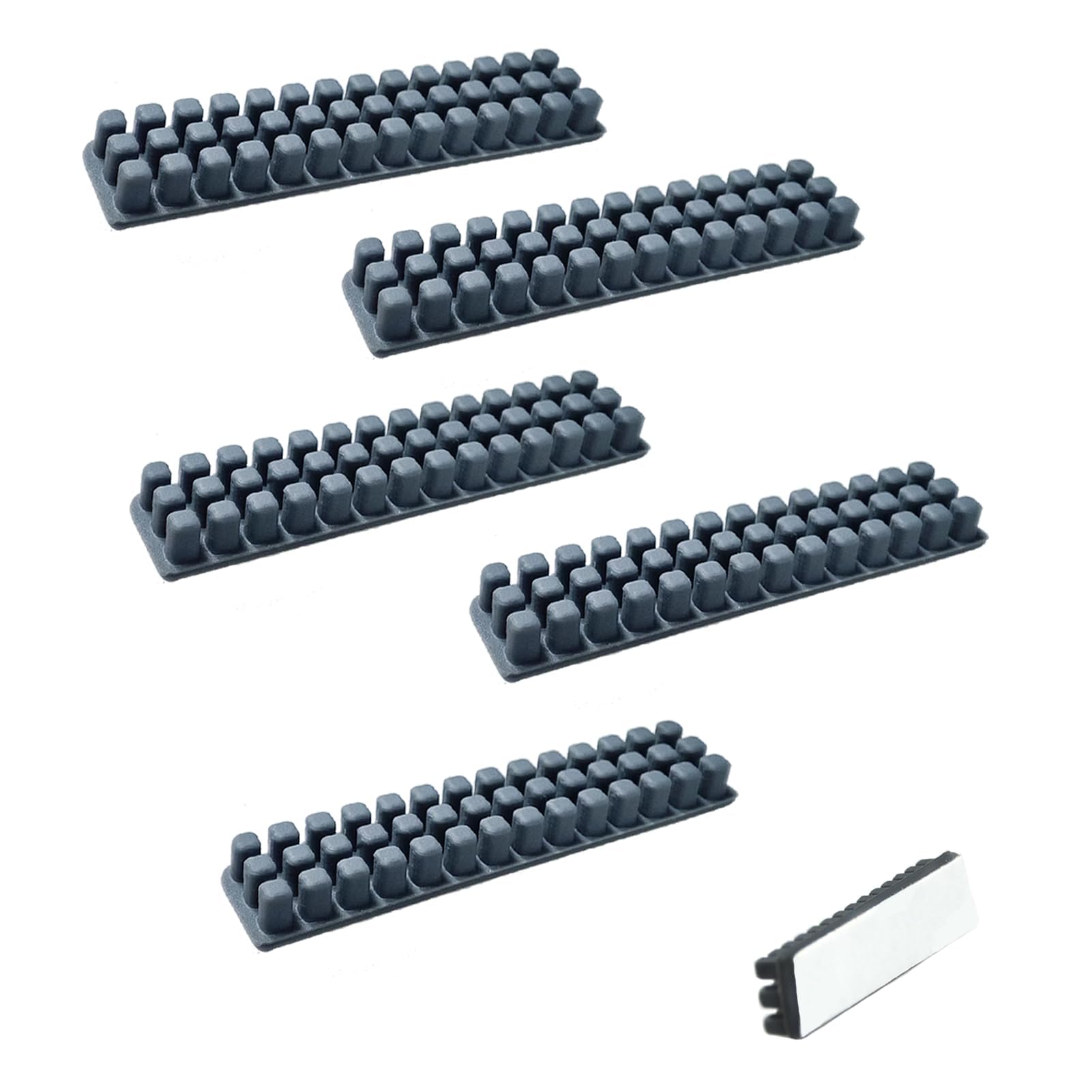 Lab A1 Silicone Nozzle Brush Accessories, 3D Printer Accessories, Bambu Lab A1 Nozzle Wear-Resistant Silicone Brush, Hot Bed Mounted Silicone Scrubbing Brush, Cleaning Accumulation Line (5PCS)