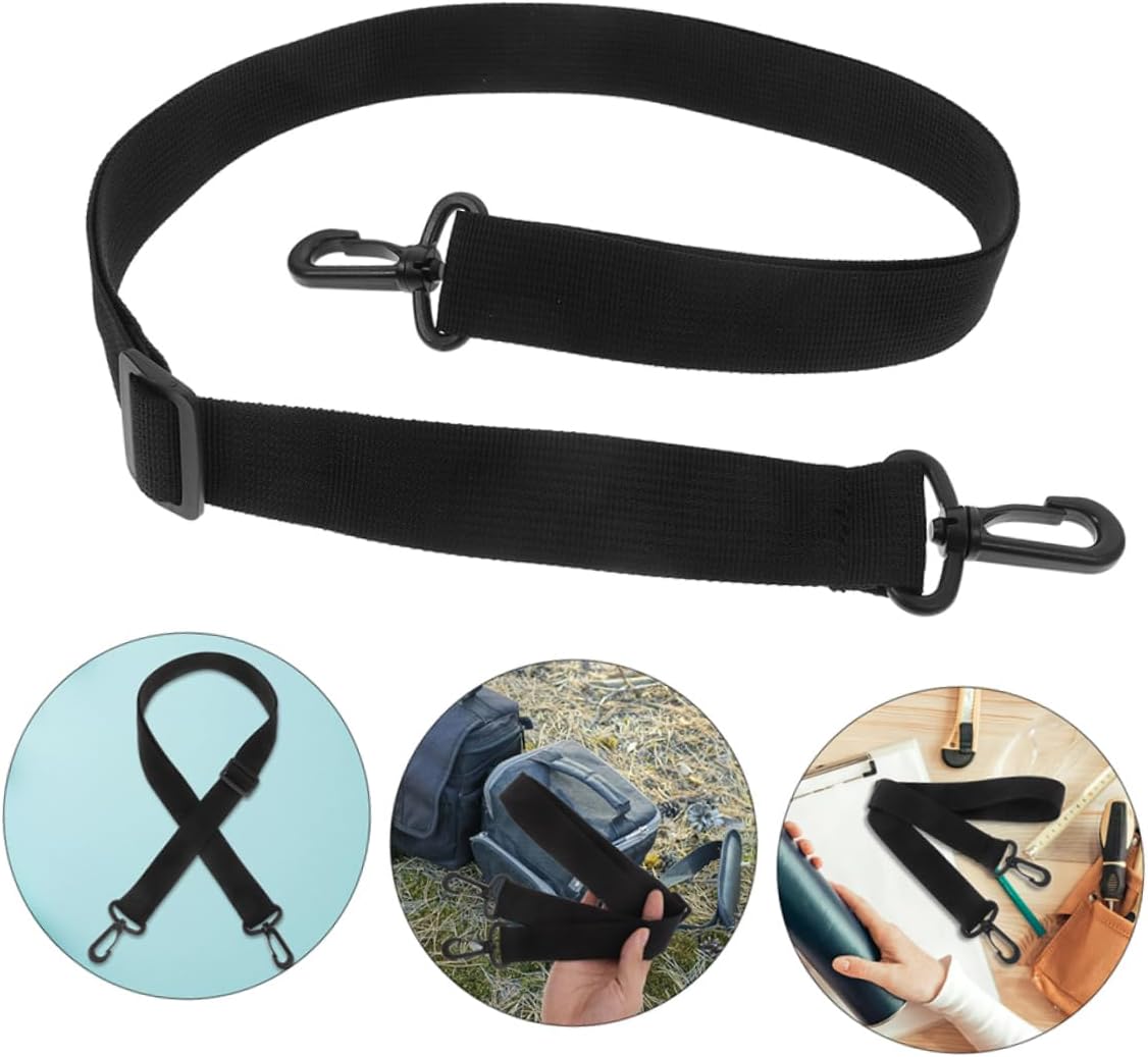 Adjustable Poster Tube Replacement Shoulder Strap with Hook Black