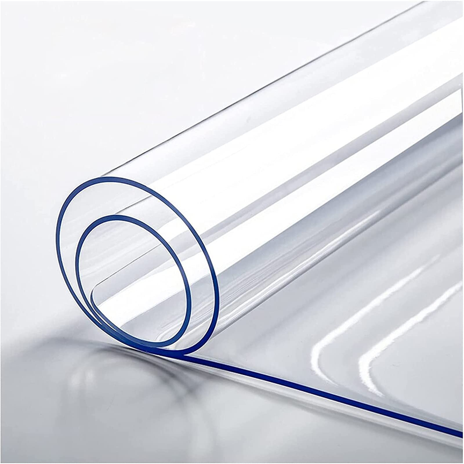 QBYRSSS Transparent Table Cover Protector Transparent Rectangular Table ProtectorWaterproof PVC Tablecloth 3mm for Wooden Furniture Bar Pub BanquetDurable Clear Plastic Cover for Table Protection