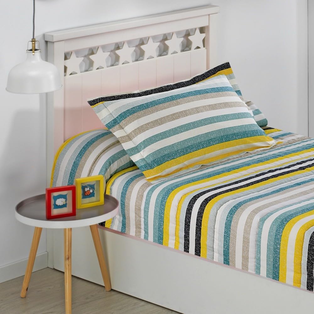 DHESTIA HOME Edredon Ajustable de 350gr para Cama 90 y Cama 105 Infantil Modelo Bari Color Único Talla Cama 90