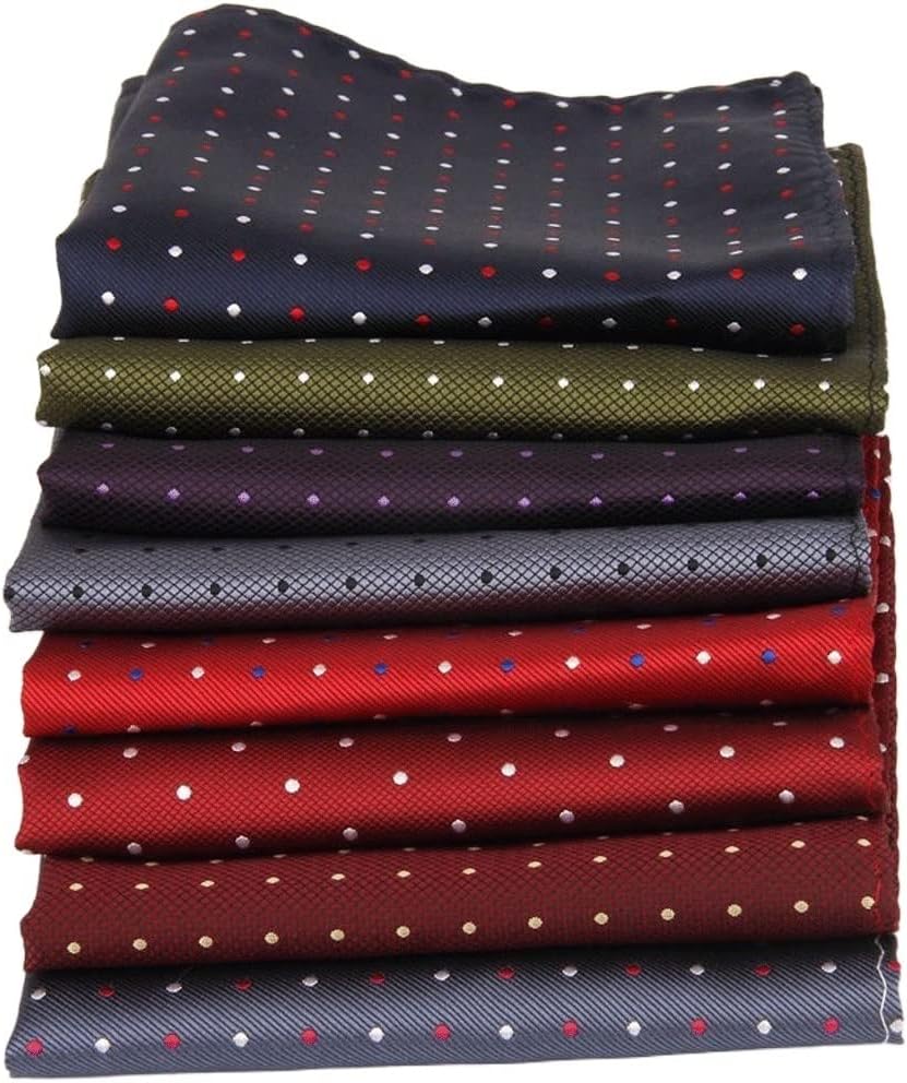 Polka Dot Print Men's Banquet Pocket Towel Suit Accessories Small Square