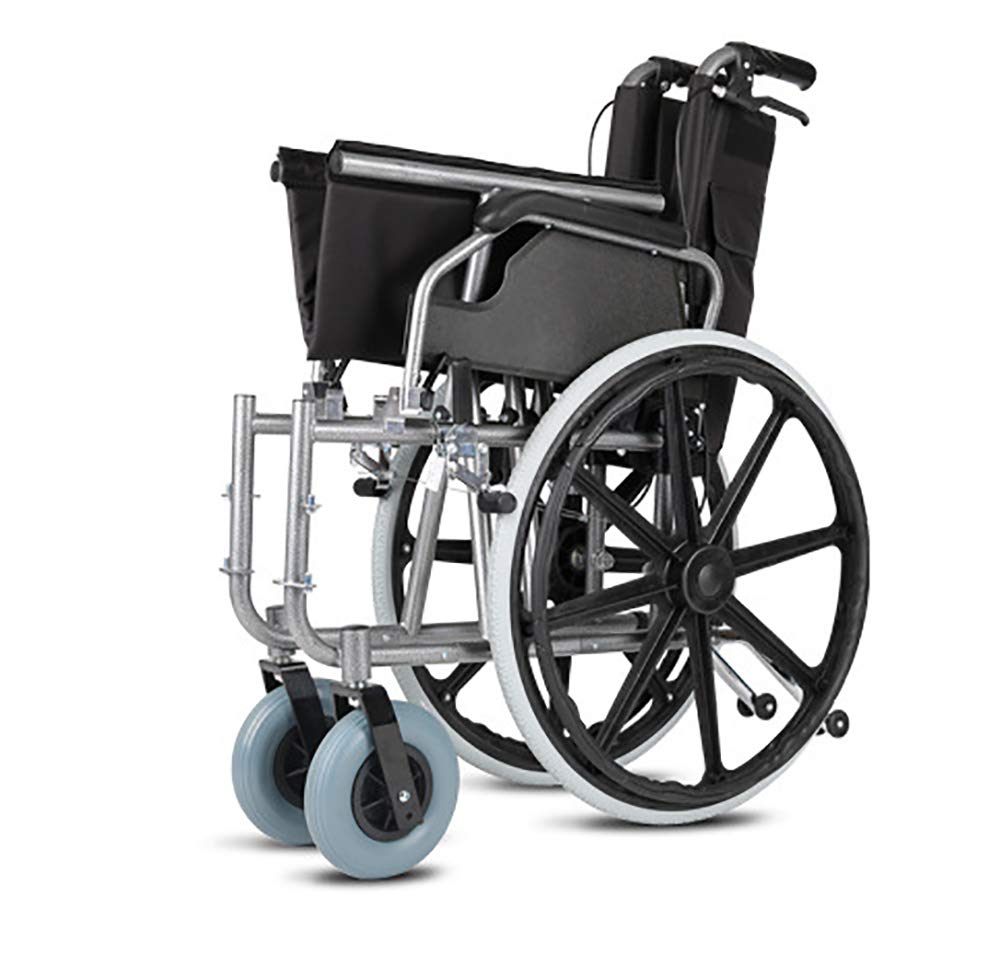 Silla de Ruedas para Personas Mayores, Scooter Plegable Ultraligero con Asiento ensanchado para Personas Mayores con discapacidad, Silla de Ruedas Manual