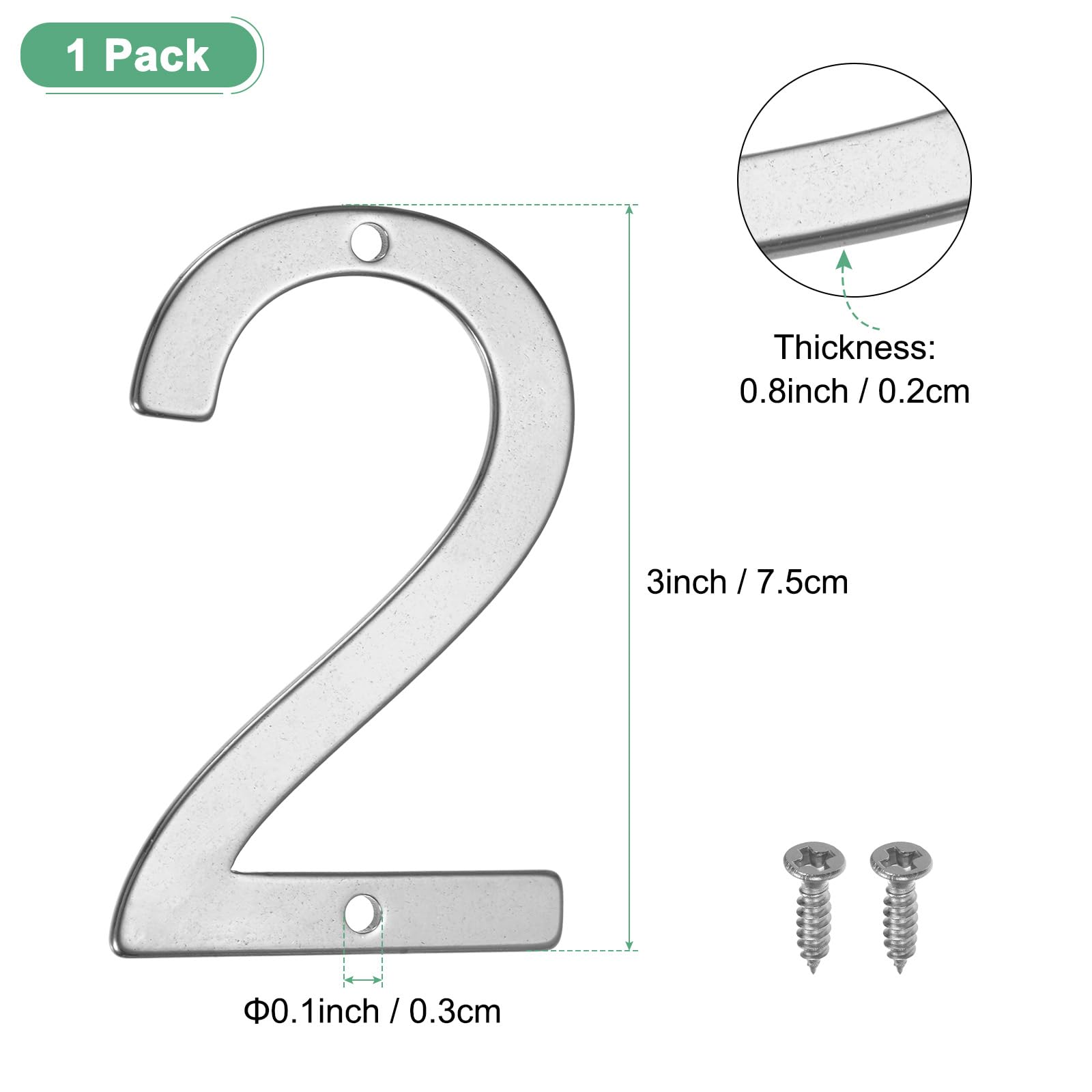 M METERXITY 1-Pack House Number - Image 3