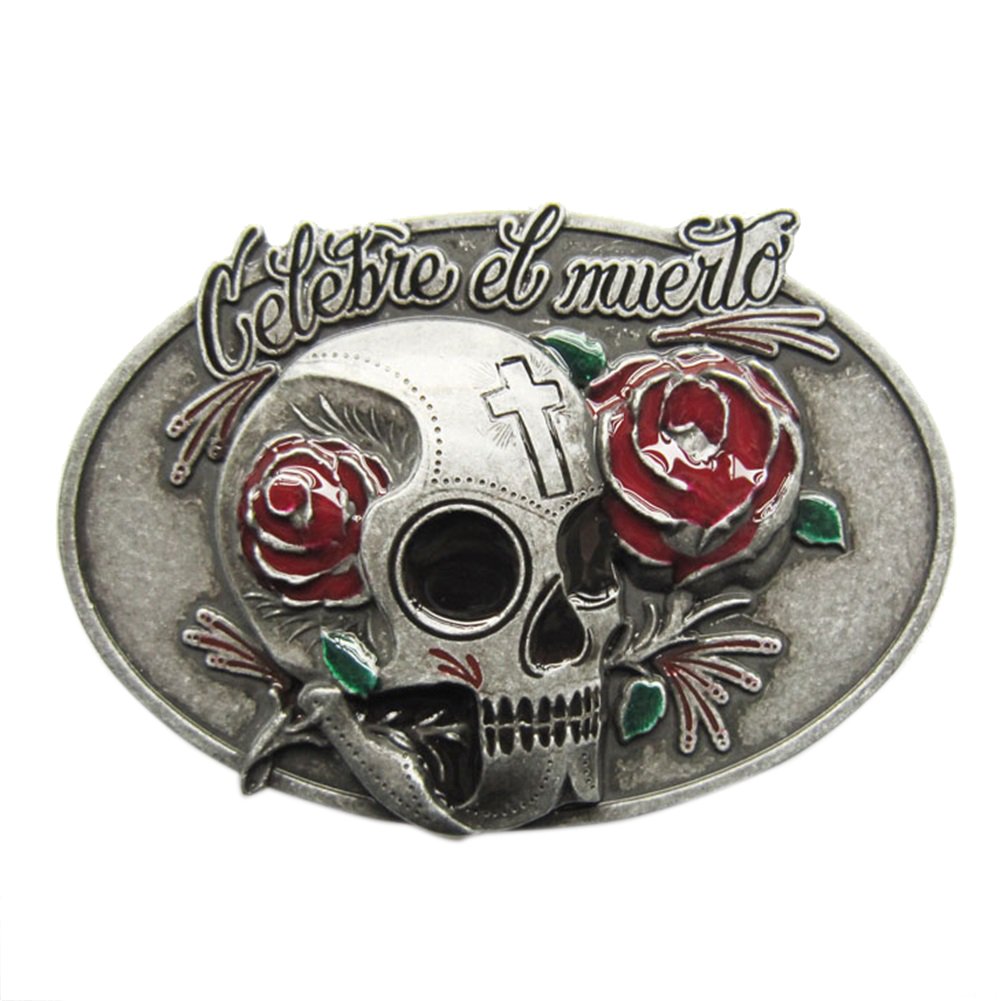 Urban Backwoods Poison Skull III Fibbie per cinture Belt Buckle