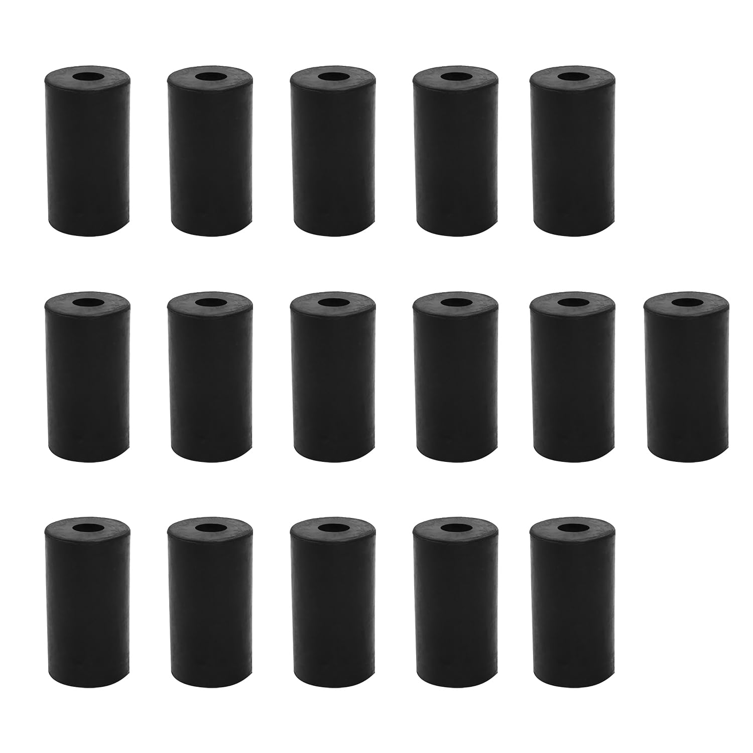 16 Pieces Rubber Spacers, M8 Plastic Spacer Bushings, 25mm Outer Diameter 8mm Inner Diameter 45mm Thickness Plastic Spacers for Home Automotive Accessories, Containers